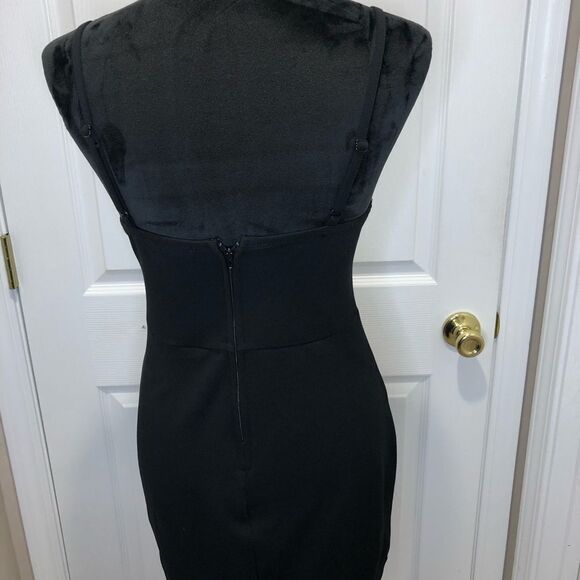 Trixxi black dress with rhinestones size 3 - Picture 8 of 12